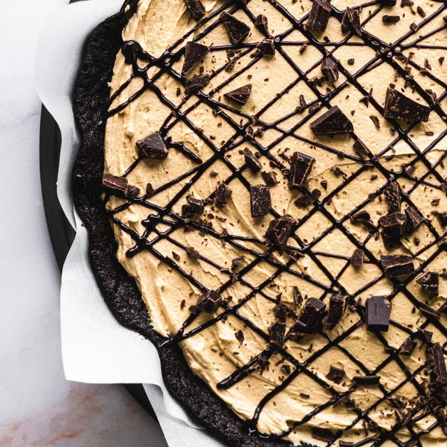 Mocha Brownie Pizza